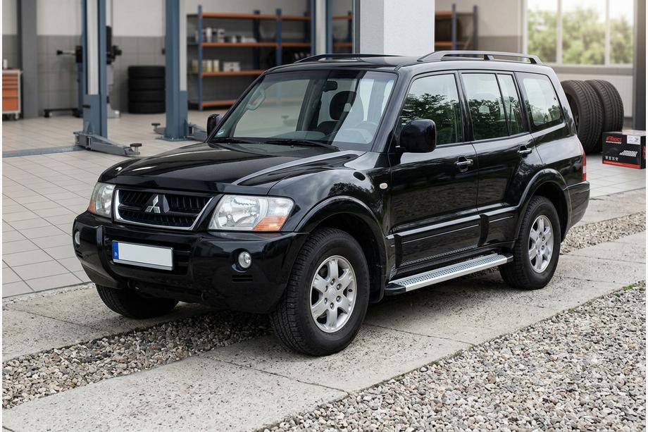 Mitsubishi Pajero Wagon III 1999–2006 Sidetrin Maya V2 (2 stk., aluminium) Image