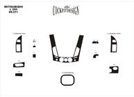 Mitsubishi L200 2006–2015 Instrumentbordlister (13 dele) Aluminium foto 4