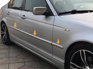 BMW 3-serie E46 1998–2006 Kromdæksel til dørlist (rustfrit stål) foto 1