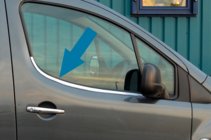 Citroen Berlingo 2008–2018 Dørvindueslister i rustfrit stål foto 1