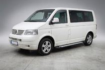 Volkswagen T5 Caravelle 2004–2010 Sidetrin X5-type (2 stk., aluminium) Lang akselafstand foto 1