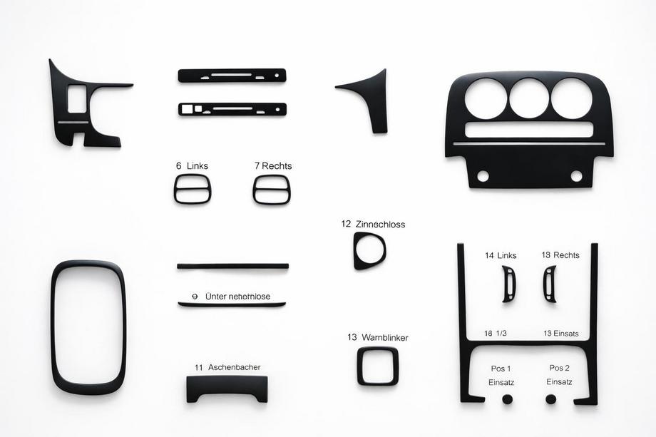 Nissan Micra K11 1992–2002 Instrumentbrætindlæg (1998-2002) Aluminium Image