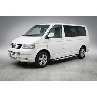 Sidetrin X5-type (2 stk., aluminium) Volkswagen T5 Multivan 2003–2010 foto 1