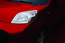 Citroen Nemo 2007–2017 Krom forlygterammer (2 stk., rustfrit stål) foto 1