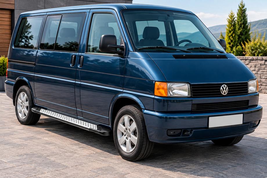 Volkswagen T4 Caravelle/Multivan 1990–2003 Sidetrin Allmond Grey (2 stk., aluminium) Image