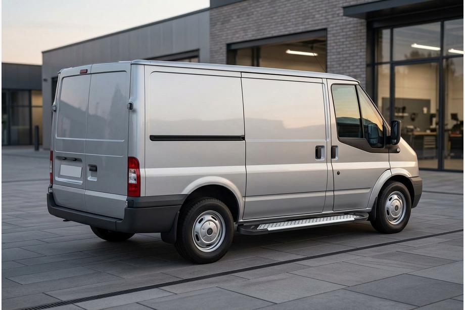 Ford Transit 2000–2014 Sidetrin Allmond Grey (2 stk., aluminium) Image