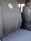 Volkswagen T5 Caravelle 2004–2010 Sædeovertræk i kunstlæder og stof (Premium) Komplet kabine + forsæder (1+1) foto 11