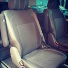 Volkswagen T5 Caravelle 2004–2010 Sædeovertræk i kunstlæder og stof (Premium) Komplet kabine + forsæder (1+1) foto 6