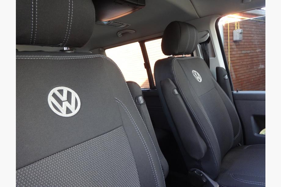 Volkswagen T5 2010–2015 Sædeovertræk (kunstlæder↗stof, Premium) Komplet kabinesæt ↗ forsæder (2↗1) Foto 9