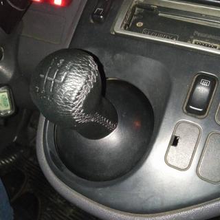 Gearknop i læder foto 1