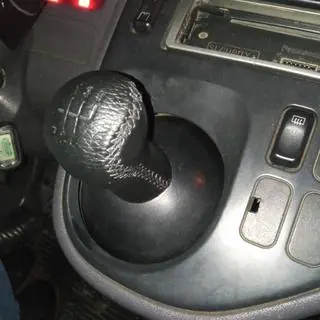 Gearknop i læder