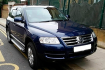 Volkswagen Touareg 2002–2010 Sidetrin Allmond Grey (2 stk., aluminium) foto 2