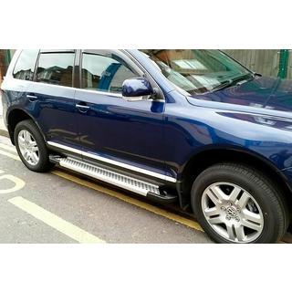 Sidetrin Allmond Grey (2 stk., aluminium)