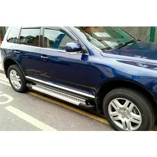 Sidetrin Allmond Grey (2 stk., aluminium)