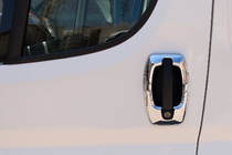 Fiat Ducato 2006–2025 Dørgrebsdæksler i rustfrit stål Krom dørhåndtagskapper (4 dele) foto 2
