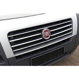 Krom pyntelister til kølergrill 2006-2014 (6 stk., rustfrit stål) Fiat Ducato 2006–2025 foto 1