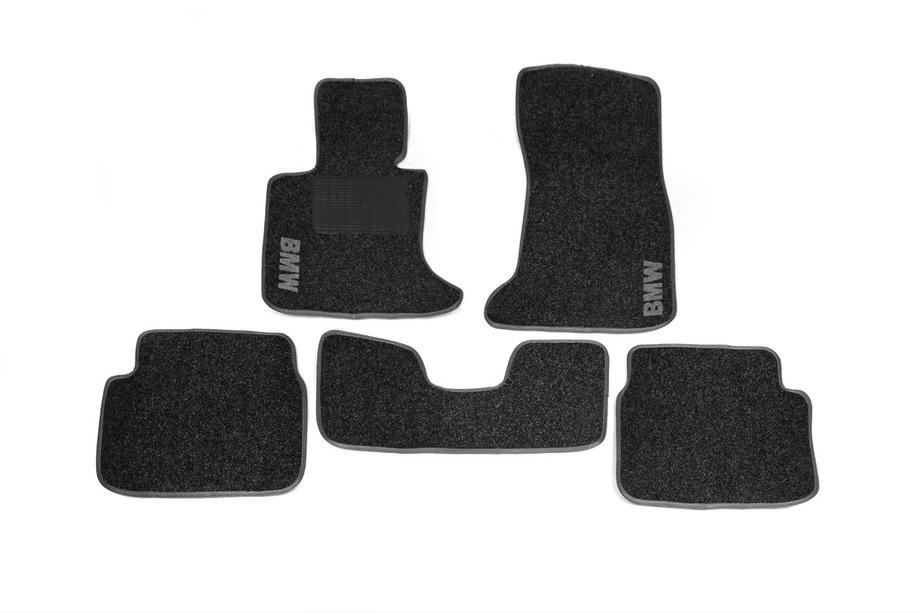 BMW 5-serie E60/E61 2003–2010 Tekstilmåtter til kabinen (Velgum) Image