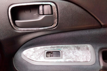 Mitsubishi Lancer 9 2004–2008 Instrumentpanelbeklædning V1 (Meric) Aluminium foto 4