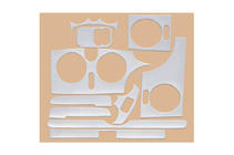 Renault Kangoo 1998–2008 Instrumentbrætpanel-indsatser (Meric) foto 4