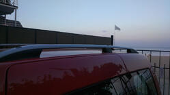 Volkswagen Caddy 2004–2010 Tagrælinger Skyport GREY Standard base foto 7