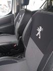 Peugeot Partner Tepee 2008–2018 Sædeovertræk til bil (kunstlæder + stof, Premium) foto 4
