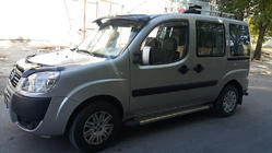 Fiat Doblo I 2001–2005 Forrudevisir (sort højglans, 5 mm) foto 6