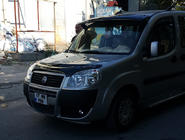 Fiat Doblo I 2001–2005 Forrudevisir (sort højglans, 5 mm) foto 7