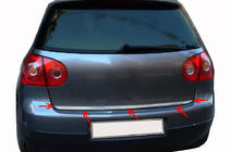 Volkswagen Golf 5 2003–2009 Bagklapskantliste (rustfrit stål) Carmos - Tyrkisk stål foto 2