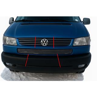Kromlister til grill i kofangeren Косою капот (4 stk., rustfrit stål) Volkswagen T4 Transporter 1990–2003 foto 1