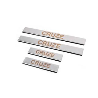 Krom dørtrinslister V1 (4 stk., Carmos) Chevrolet Cruze 2009–2015 foto 1