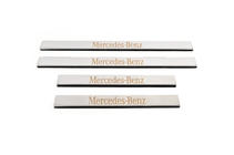 Mercedes E-class W210 1995–2002 Carmos dørtrinslister, 4 stk., rustfrit stål foto 2