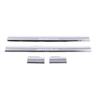 Dørtrinslister Carmos (4 stk., rustfrit stål) Nissan Micra K12 2003–2010 foto 2