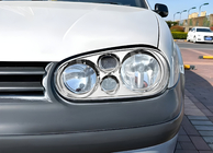 Volkswagen Golf 4 1997–2006 Krom forlygterammer V1 (2 stk., plast) foto 1