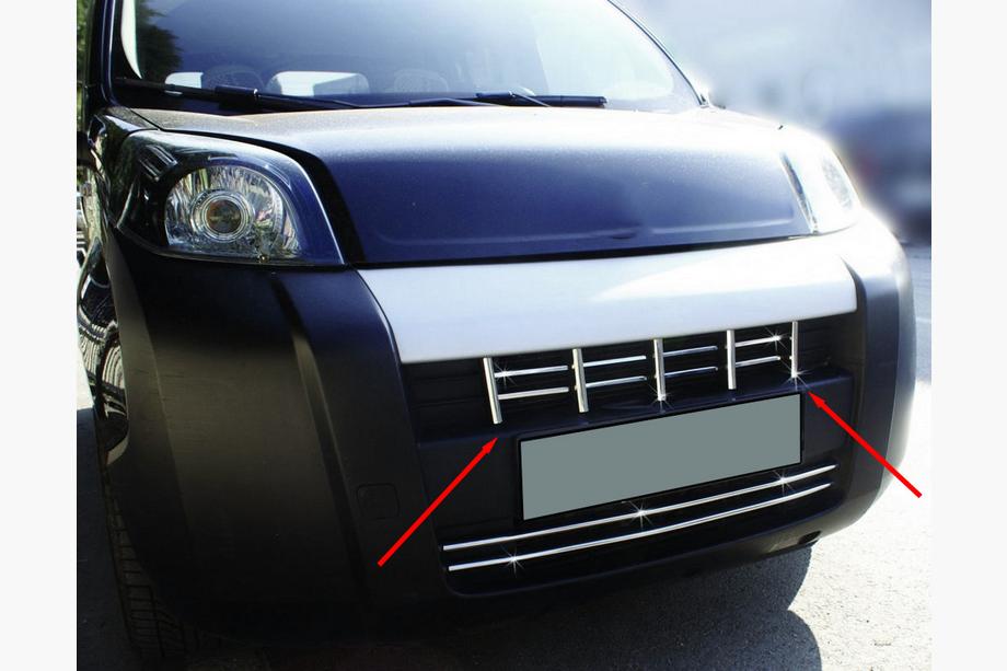 Peugeot Bipper 2008–2017 Kølergrillbeklædning (13 dele, rustfrit stål) Image