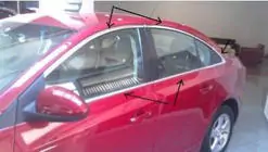 Chevrolet Cruze 2009–2015 Komplet vindueslister (til Sedan-version, rustfrit stål) foto 2
