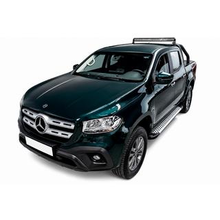 Sidetrin Allmond Grey (2 stk., aluminium) foto 1
