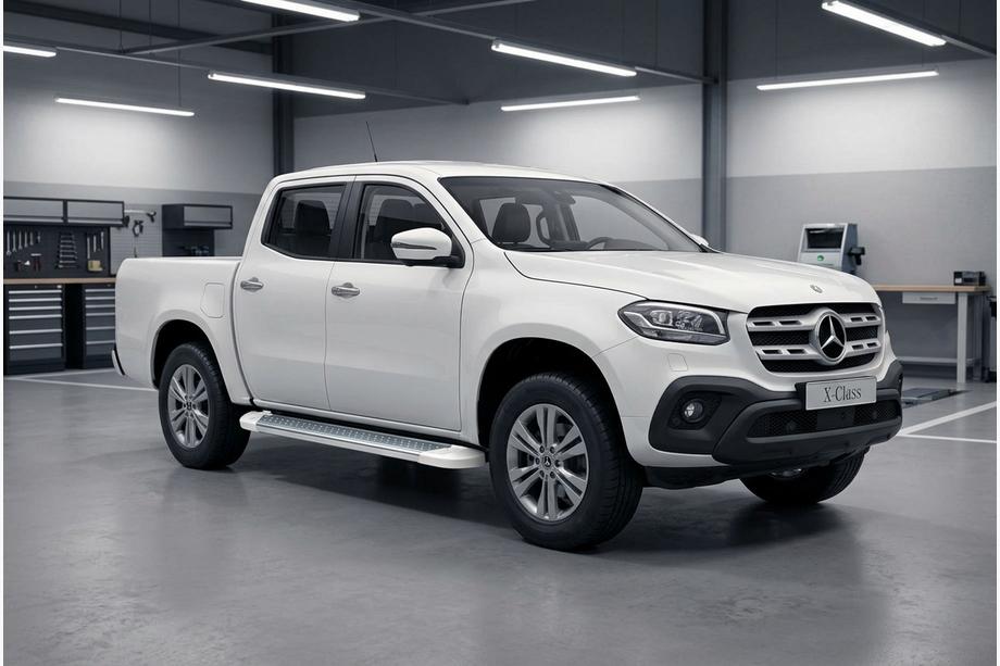 Mercedes X class 2017–2020 Sidetrin Allmond White (2 stk., aluminium) Image