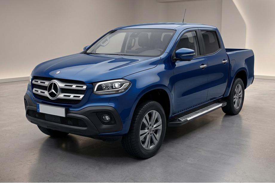 Mercedes X class 2017–2020 Sidetrin Line (2 stk., aluminium) Image