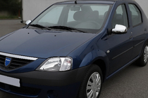 Dacia Logan I 2005–2008 Spejldæksler, øverste del (2 stk., rustfrit stål) foto 1