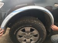 Mitsubishi L200 2006–2015 Skærmkantlister (4 stk., rustfrit stål) foto 4