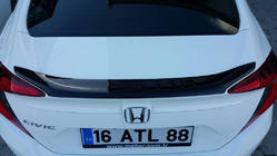 Honda Civic Sedan X 2016–2021 Anatomik spoiler (til lakering) foto 2