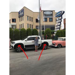 Skærmforøgere (til lakering) Mercedes X class 2017–2020 foto 4