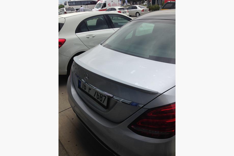 Mercedes C-klasse W205 2014–2021 Meliset spoiler (til lakering) Image
