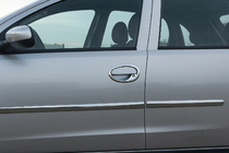 Opel Corsa C 2000–2006 Krom dørgrebsrammer (4 stk., rustfrit stål) foto 1