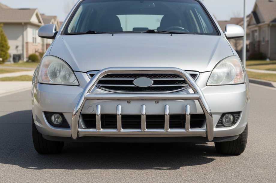 Kia Carens 1999–2012 Kængurugitter WT003 (rustfrit stål) Image