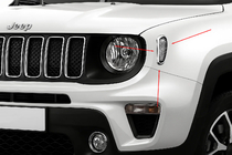 Jeep Renegade 2014– Kromdæksler til sideblink (2 stk. rustfrit stål) foto 1