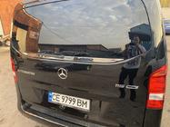 Mercedes Vito/V-klasse W447 2014– Kantliste til bagrude (lille rude) (rustfrit stål) foto 4