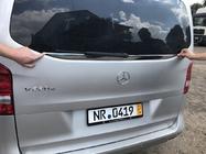Mercedes Vito/V-klasse W447 2014– Kantliste til bagrude (lille rude) (rustfrit stål) foto 5