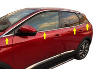 Peugeot 3008 2016–2023 Nedre vindueslister (8 stk., rustfrit stål) Carmos - Tyrkisk stål foto 1