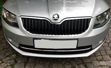 Skoda Octavia III A7 2013–2019 Kromliste til forreste kofanger 13-17 (rustfrit stål) OmsaLine - italiensk rustfrit stål foto 5
